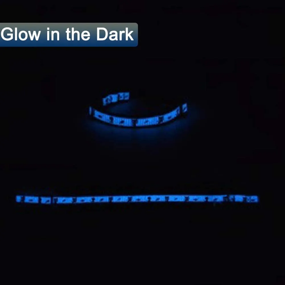 2 Pack Glow in The Dark Cat Collar with Bell Breakaway Safety Cat Puppy Collars with Pendant Red and Purple