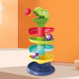 Ball Run Ramp Sensory Tower with Dinosaur Head