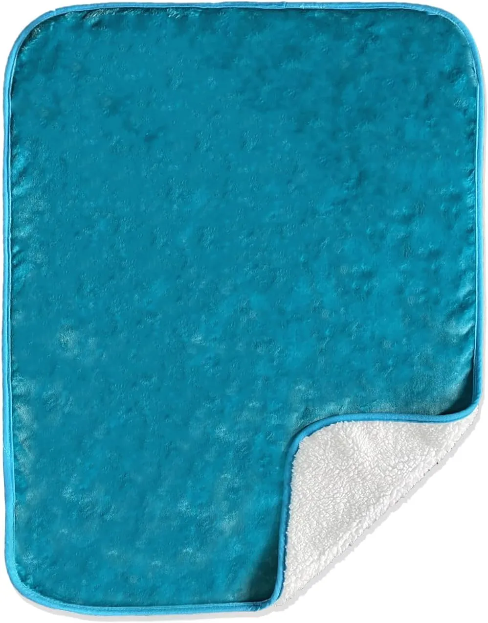 Bucephalus Waterproof Dog Blanket - Thick Reversible Sherpa Fleece Pet Blanket for Couch Bed Sofa Protector, Pee Resistant Washable Soft Blanket for Dogs Puppy Cats Puppies (25x35 Inches, Teal)
