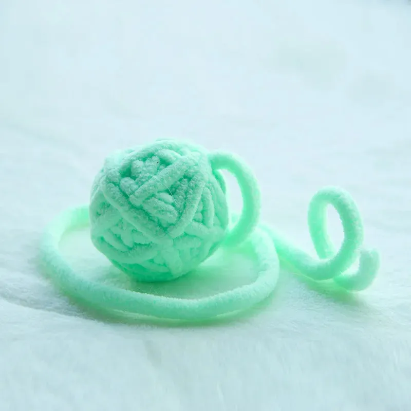 Colorful Yarn Cat Balls with Bells