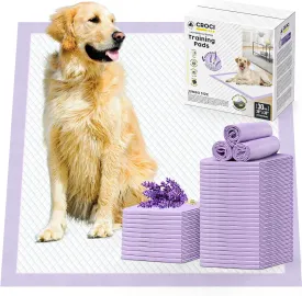 CROCI Dog Pads Lavender Scented 36x36in XXL Pee Pads with Odor Eliminating, Potty Pads Thicken Super Absorbent Up to 11 Cups Puppy Pads, Disposable (30 Counts)
