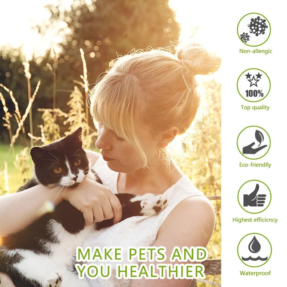 Dewel Summer Anti-insect Cat Dog Collar Anti Flea Mosquitoes Ticks Waterproof Cat Flea Collar for Pet 8 Months Protection