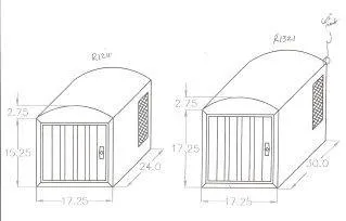 Diamond Deluxe Aluminum Single Hole Dog Crate