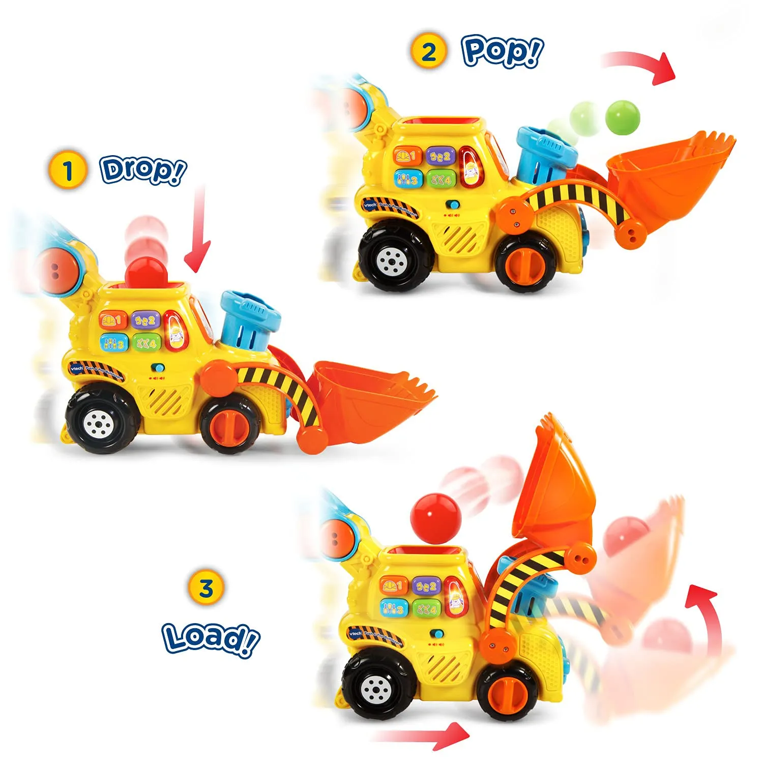 Dig & Play Adventure: My First Push & Pop Construction Vehicle for Little Builders
