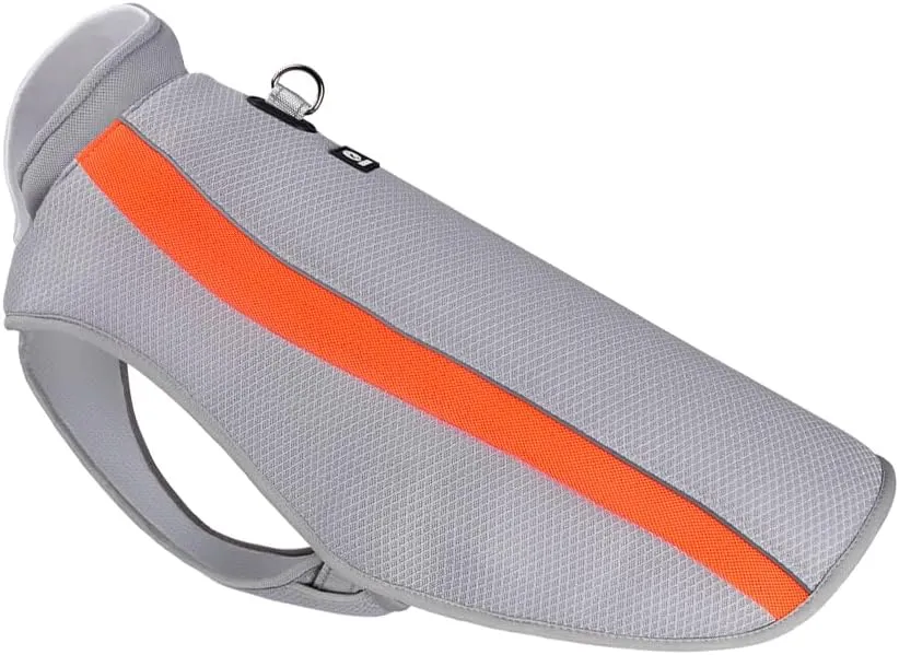 Dog Cooling Vest UV Protection, Lightweight Cooling Harness for Large Dogs with Evaporative Cool Technology for Training Camping, Orange, 3XL