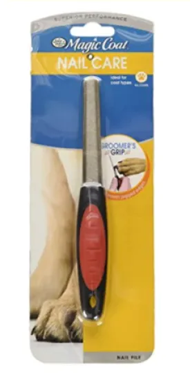 Four Paws Magic Coat Groomer's Grip Dog Nail File, Black