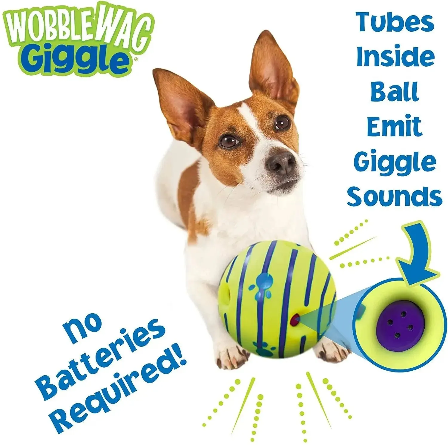 Glowing Interactive Dog Toy Wobble Wag Giggle