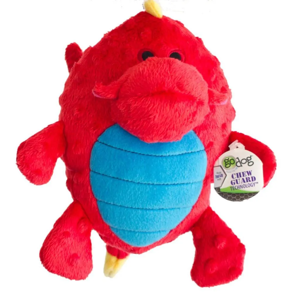 goDog Red Grunter Dragon with Chew Guard Technology (Large)