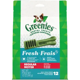 Greenies Fresh Regular Adult Dog Dental Treats, 12oz