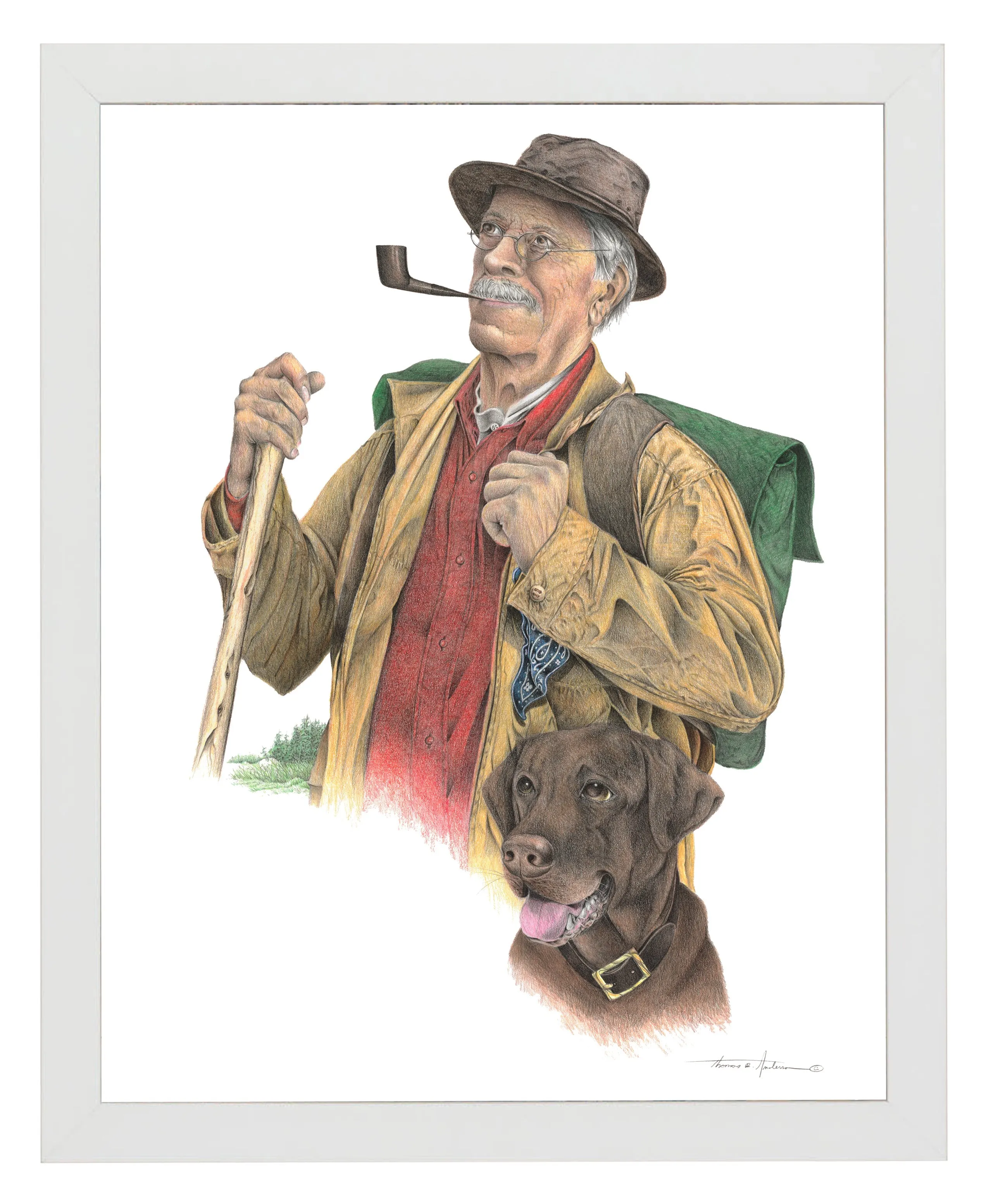 Hiking with a Friend - Art Prints