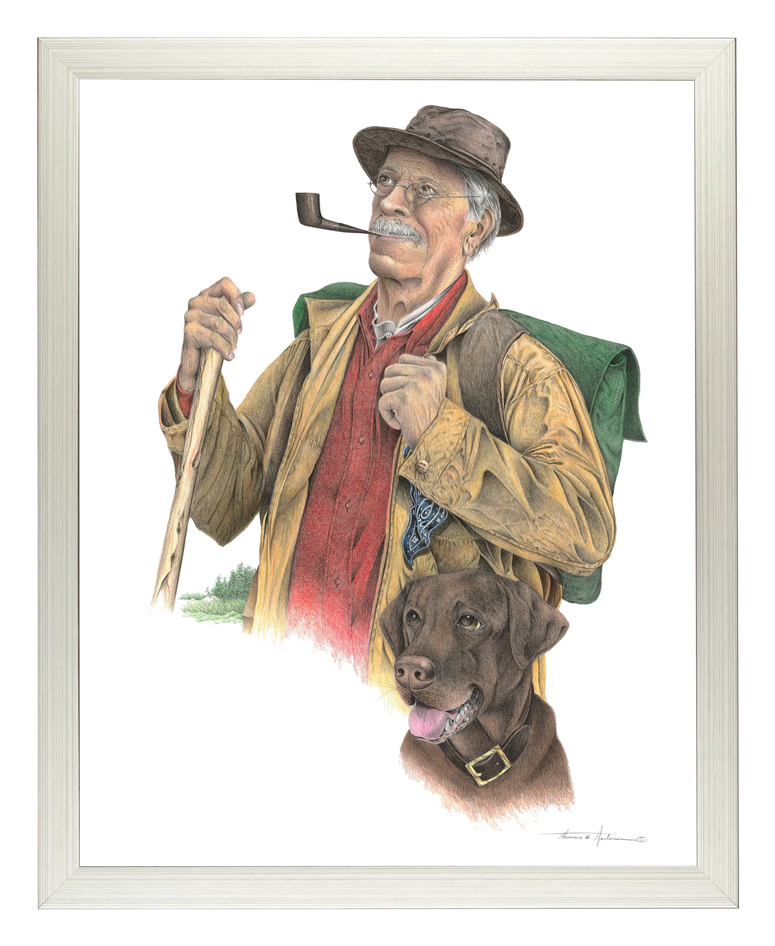 Hiking with a Friend - Art Prints