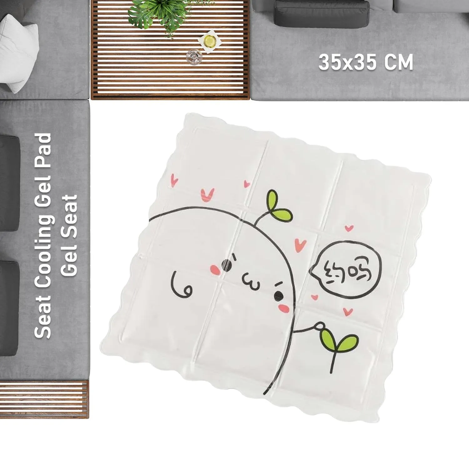 Ice Pad Cartoon Cooling Gel Cushion for Office (1pc)