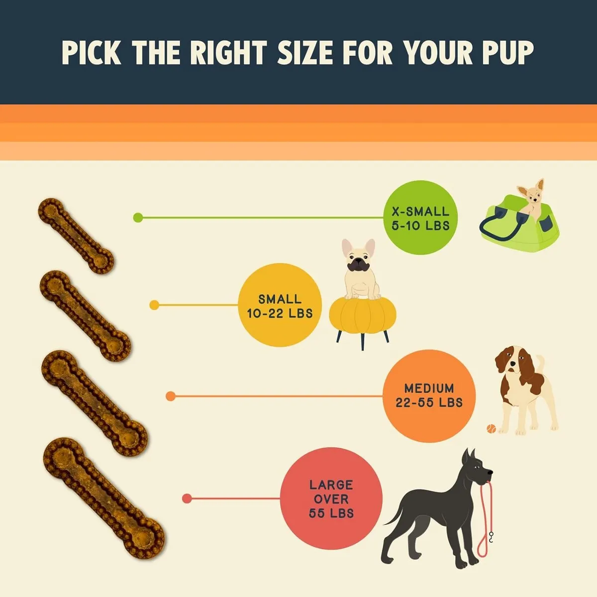 Jiminy's Dental Chew Dog Treats for Medium Adult Dogs 12Ct