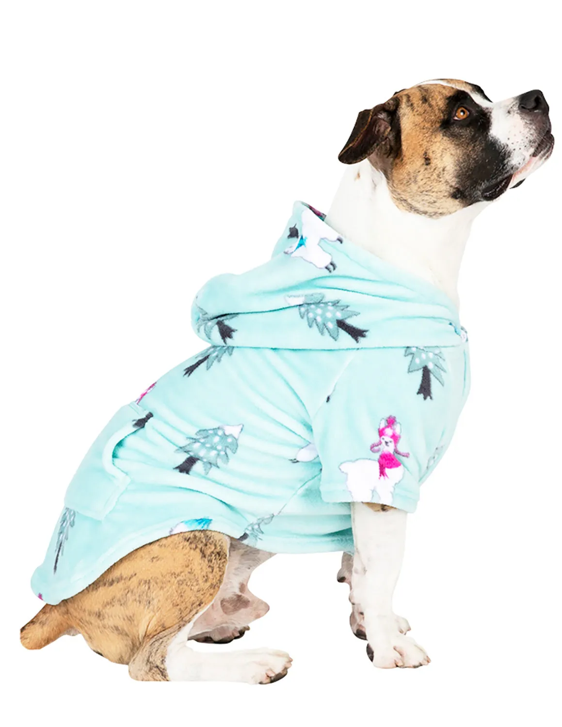 Land of Llamas Pet Pjs Chenille Hoodie