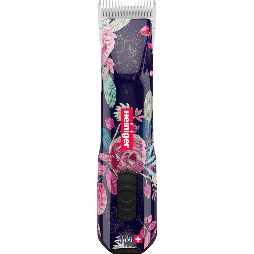 Limited Edition Flower Opal Cordless Clipper 2 Batteries with Free Clipper Grip by Heiniger