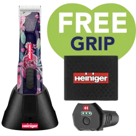 Limited Edition Flower Opal Cordless Clipper One Battery with Free Clipper Grip by Heiniger