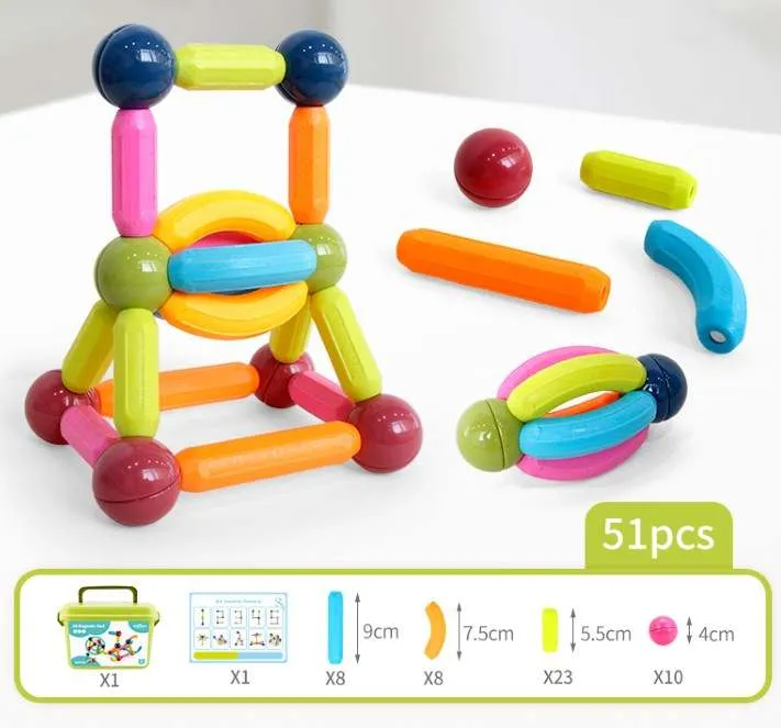 Magnetic Building Sticks and Balls