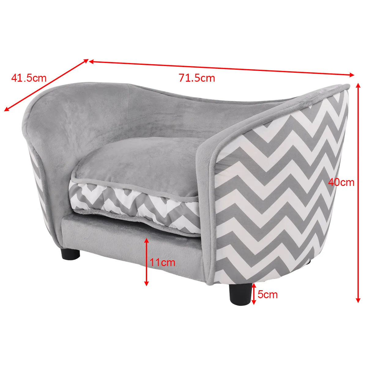 NNECW Orthopedic Ultra Plush Pet Dog Bed