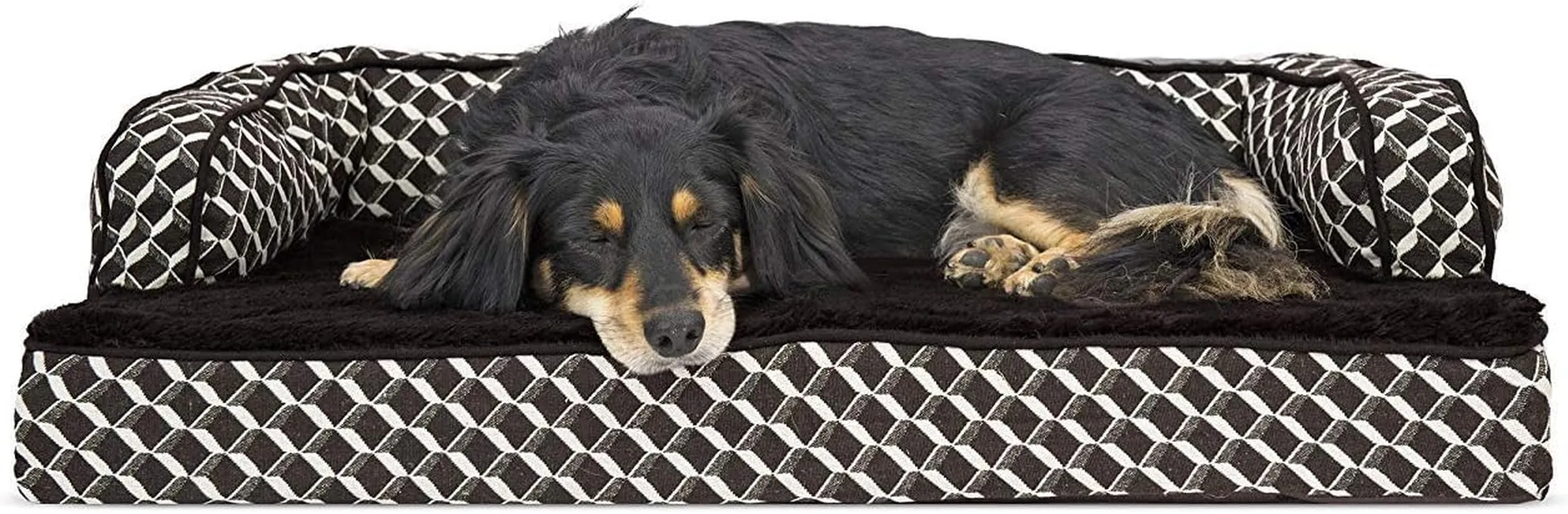 Orthopedic Dog Bed Removable Bolsters & Washable Cover