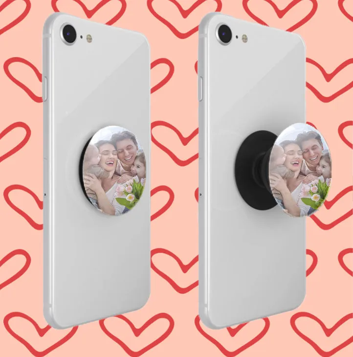 Personalized Baby Photo Phone Grip, Custom Mobile Holder with Your Image