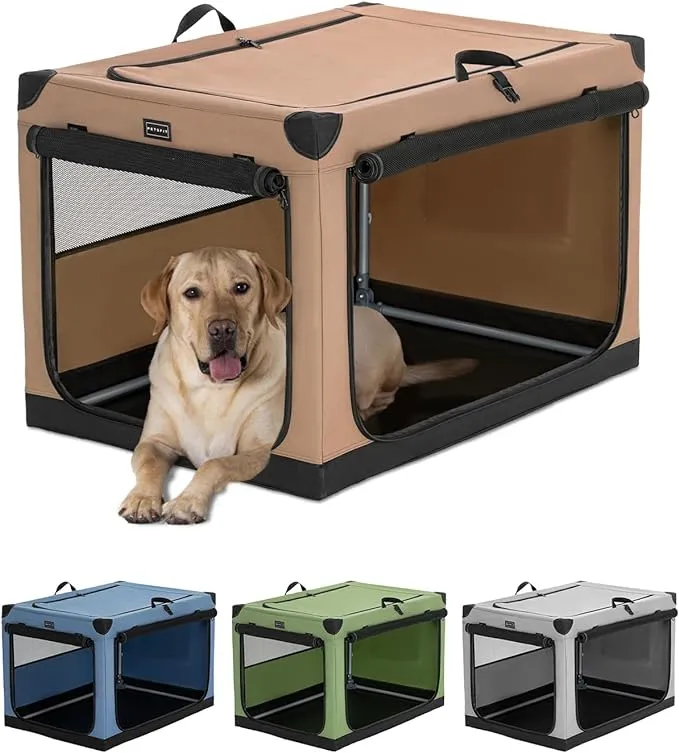 PETSFIT Portable Soft Collapsible Dog Crate