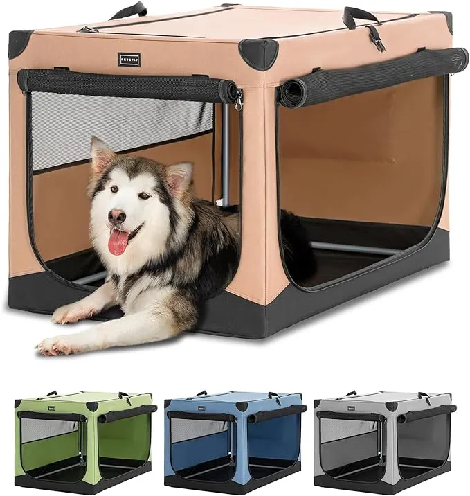 PETSFIT Portable Soft Collapsible Dog Crate