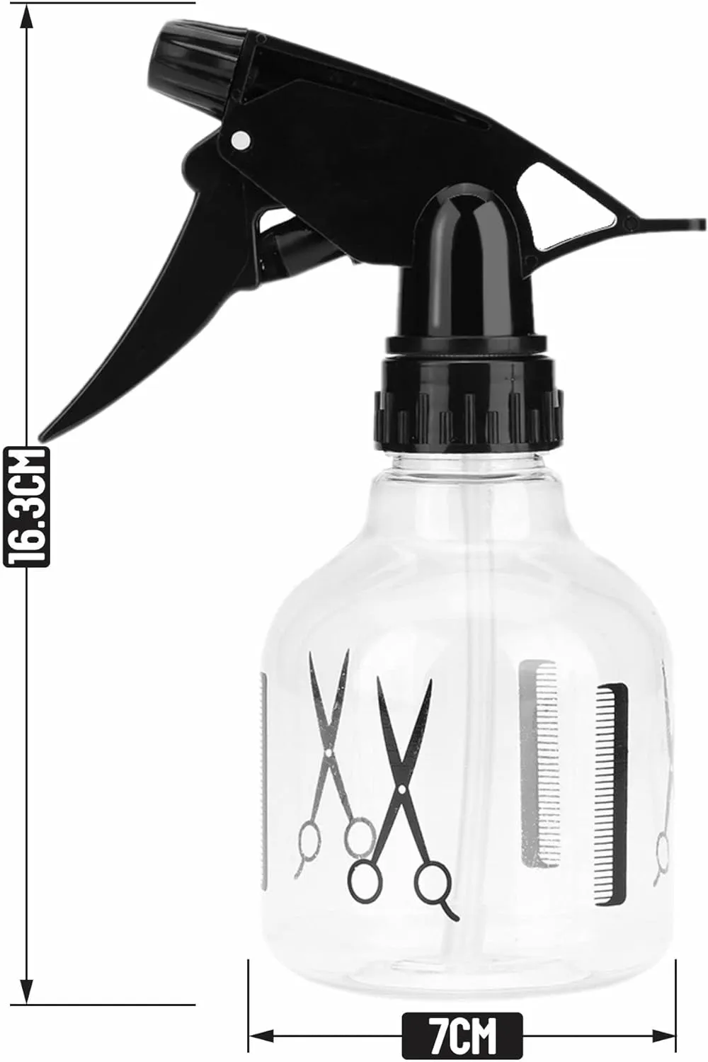 Premium Salon Water Spray Bottle 350ml - Ergonomic Design, Adjustable Nozzle