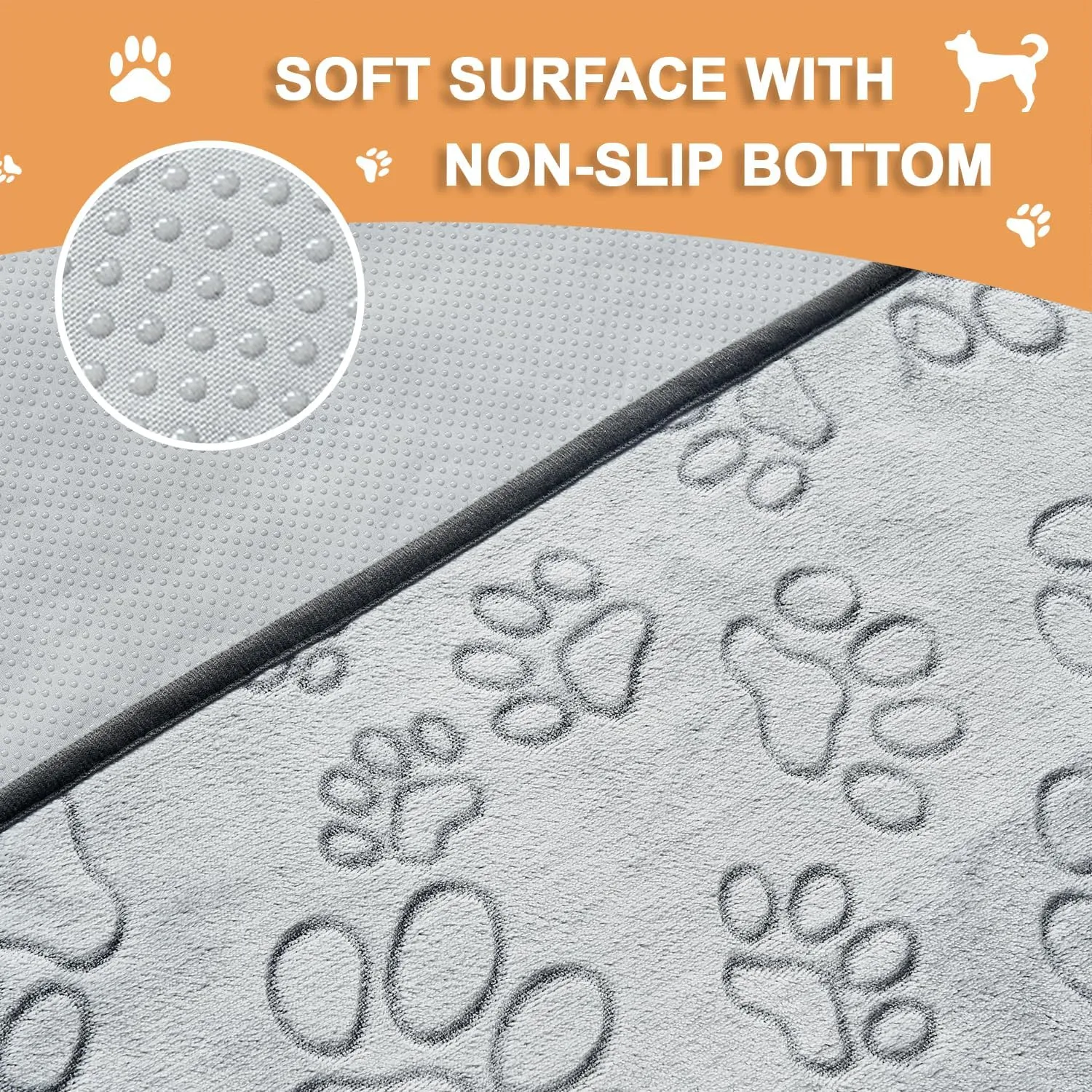 Qeils Reusable Puppy Pads, 6 Pack Washable Pee Pads for Dogs, Non Slip Wee Wee pad, Absorbent and Leakproof Training Mats for Potty, Crate, Playpen, Bed, Sofa, 34"x 36"