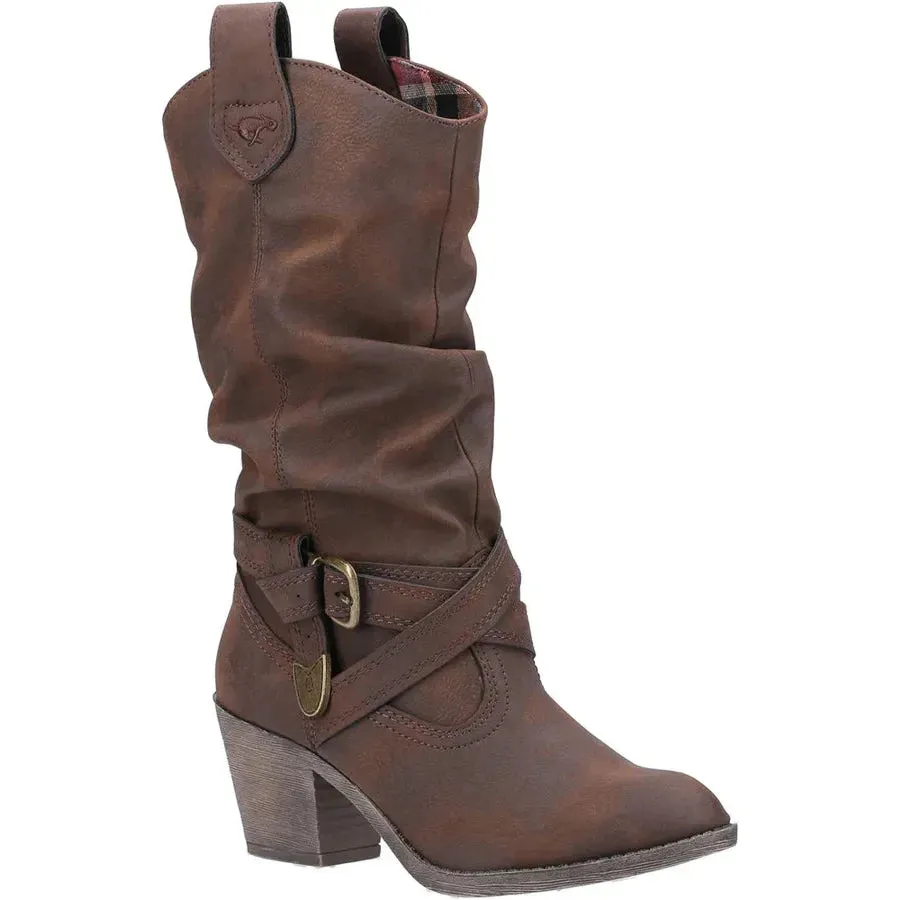 Rocket Dog Sidestep BROWN western / Cowgirl Boot