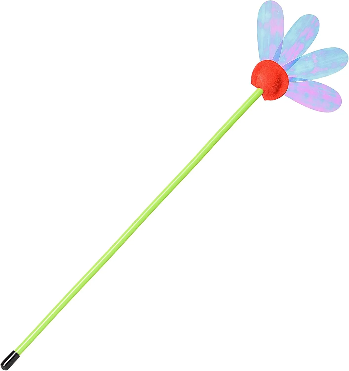 RompiCatz Rustlin' Mylar Teaser Wand and Interactive Cat Toy, Iridescent