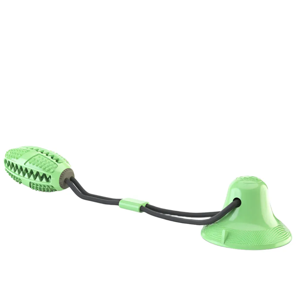 Sucker Drawstring Pet Food Dispensing Dog Ball Chew Toys