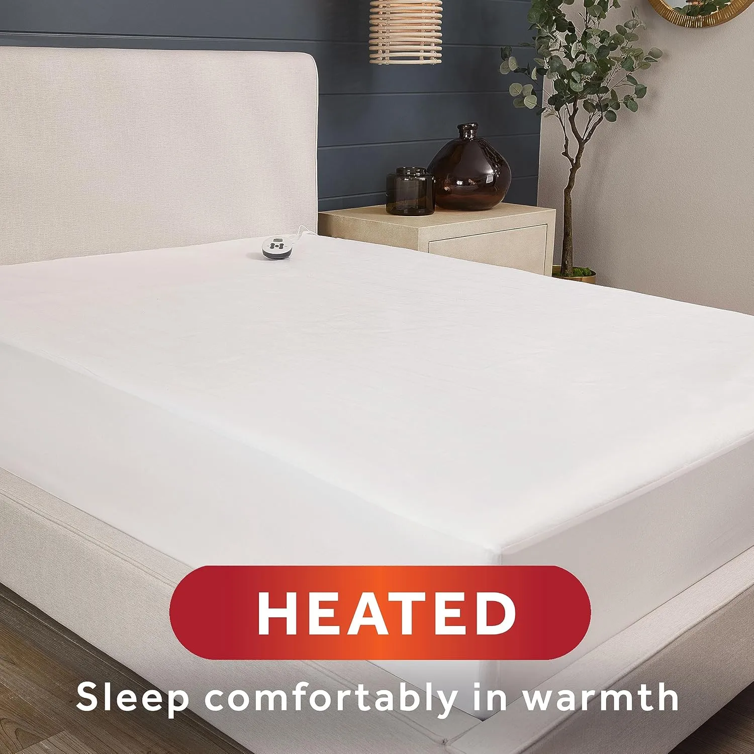 Sunbeam Restful Heated Mattress Pad - Twin, White