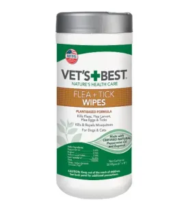 Vet's Best Flea   Tick Dog Wipes