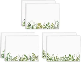 Watercolor Wild Greenery Sticky Note Pads / 4" x 3" Botanical Sticky Notes/Set of 6 Pads / 50 Sheets Per Pad/Three Unique Designs/Made in The USA